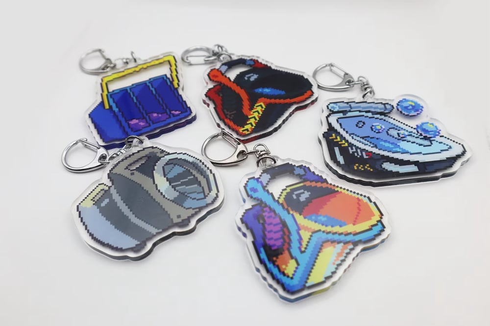 SPLATOON WEAPONS PIXEL ACRYLIC CHARM