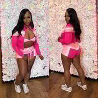 Image 1 of hot pink, pink & white 