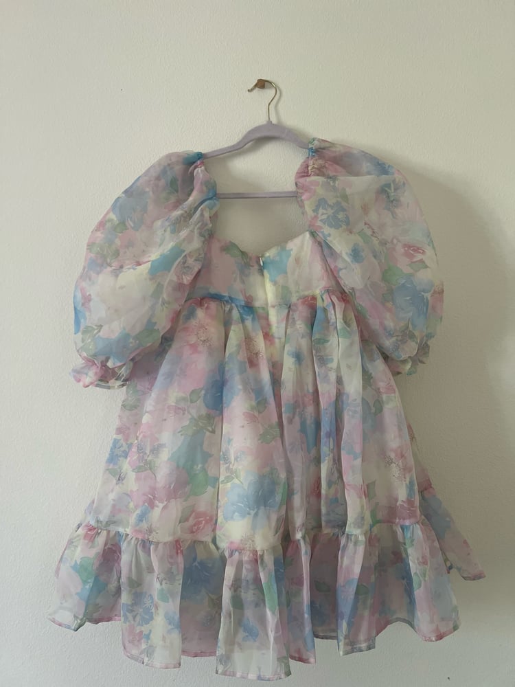 Image of Floral puff dress 