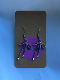 Image 3 of Silver Bowknot Earrings