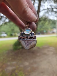 Image 3 of Electroformed Funky Bitch necklace