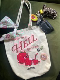Image 2 of Somebody in Hell Loves Me Tote Bag