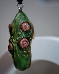 Image 12 of Mutant Pickle Pendant, big mouth, four eyes