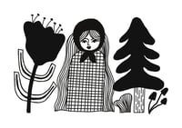 Image 2 of FOREST GIRL POSTCARD