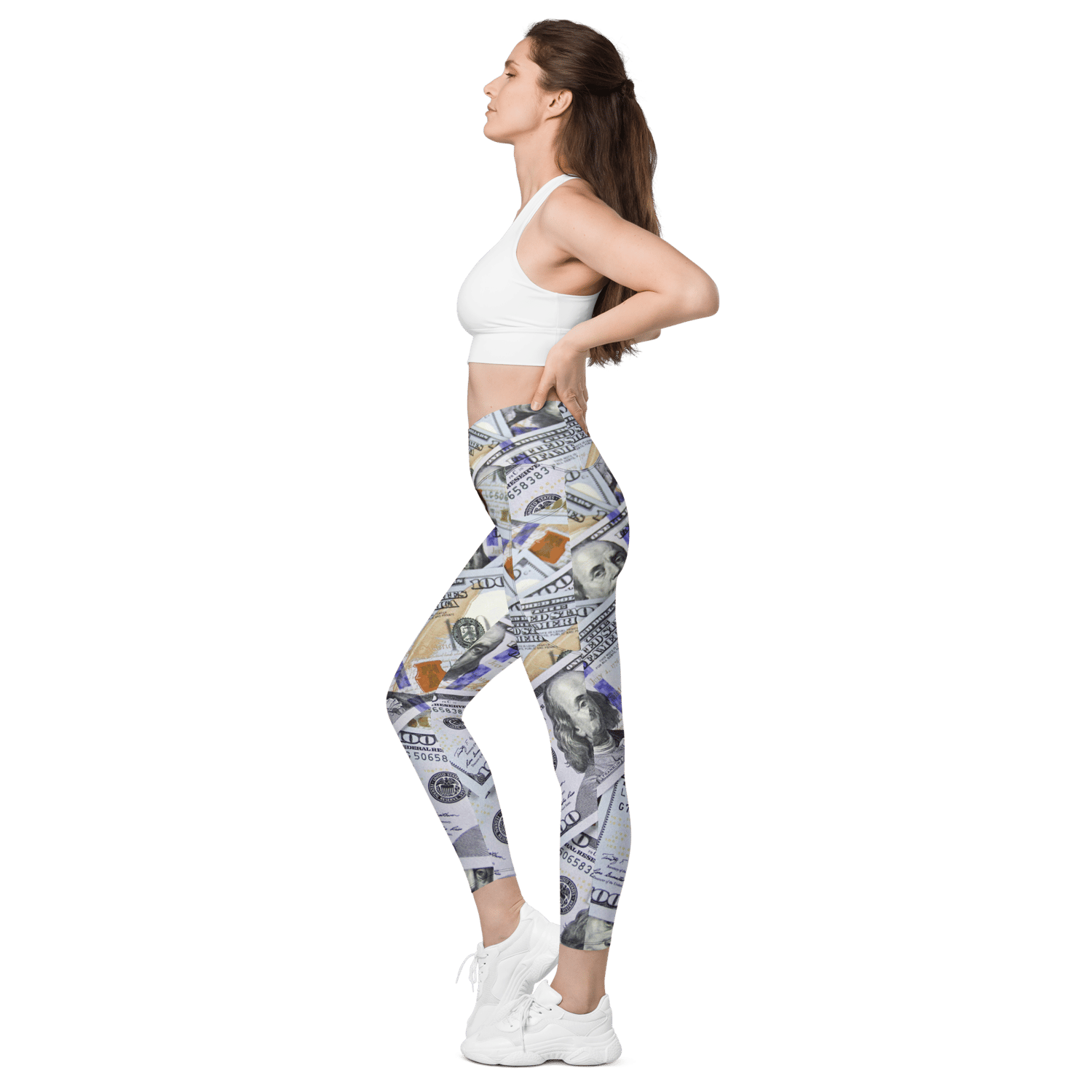 Image of Crossover leggings with pockets