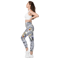 Image 5 of Crossover leggings with pockets