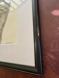 Image 4 of "The Watcher", Large Tabby Cat with Butterfly Framed Original 