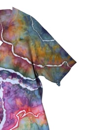 Image 5 of M Adult Combed Cotton Tee in Tropical Geode Ice Dye