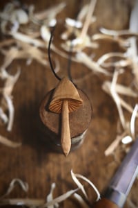 Image 3 of Birch Mushroom Pendant 