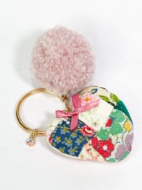 Image 1 of My Heart To Yours Ornament Quilted Mini Keychain 3