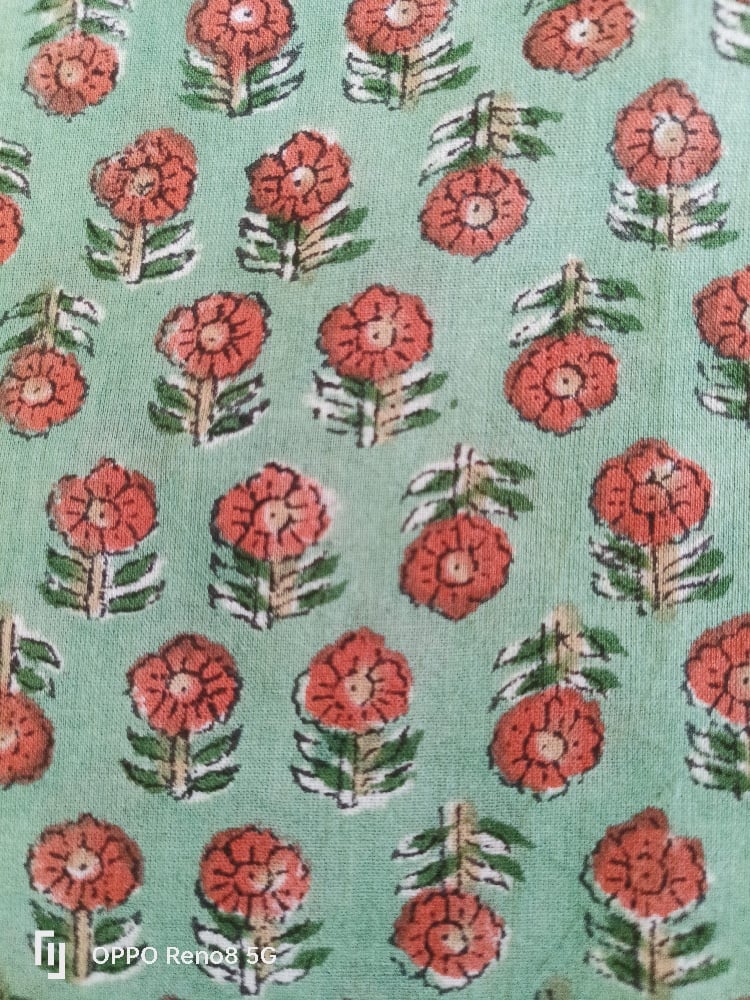 Image of Namasté fabric coquelicots