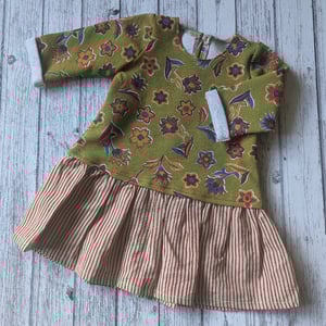 Image of Suzy Sweater Dress- Floral and Stripe