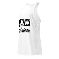 Image 3 of L&D Women’s fitted tank top (White)