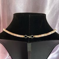 Image 4 of Dentalium, Pearl, & Pink Opal Choker