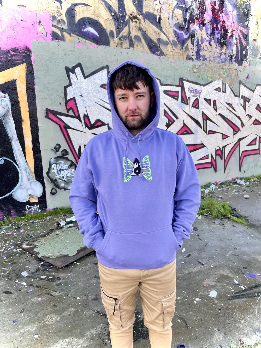 Image of Violet Butterfly Hoody