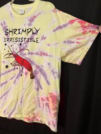 Image 1 of XL Shrimply Irresistible Tie Dye Shirt 1