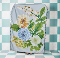 Image 1 of Bonnie & Neil Foxglove Pale Blue Throw 