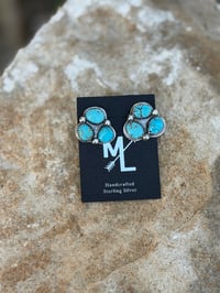 Image 1 of Three Cluster Earrings 