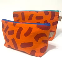 Image 1 of French Workwear Orange Washbag