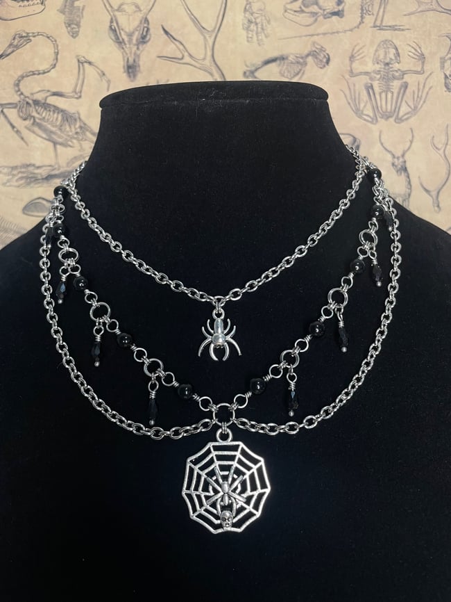 “Caught Like a Fly” Layered Necklace