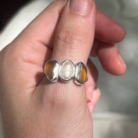 Image 2 of PEARL/AMBER SCORCH RING (P)