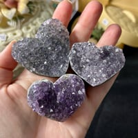 Amethyst Cluster Hearts ($8)