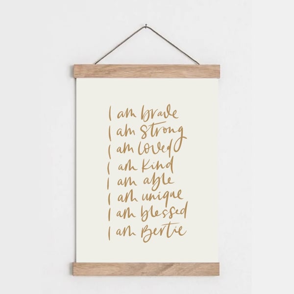 Image of 'I Am' Statement Print