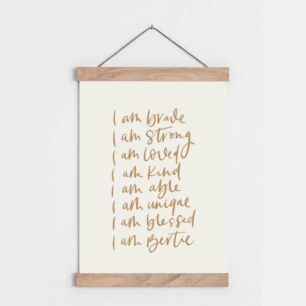 Image of 'I Am' Statement Print