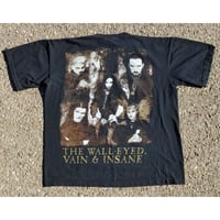 Image 2 of VTG 1998 Cradle of Filth The Wall-Eyed Vain & Insane Blue Grape T-Shirt Size (XL)