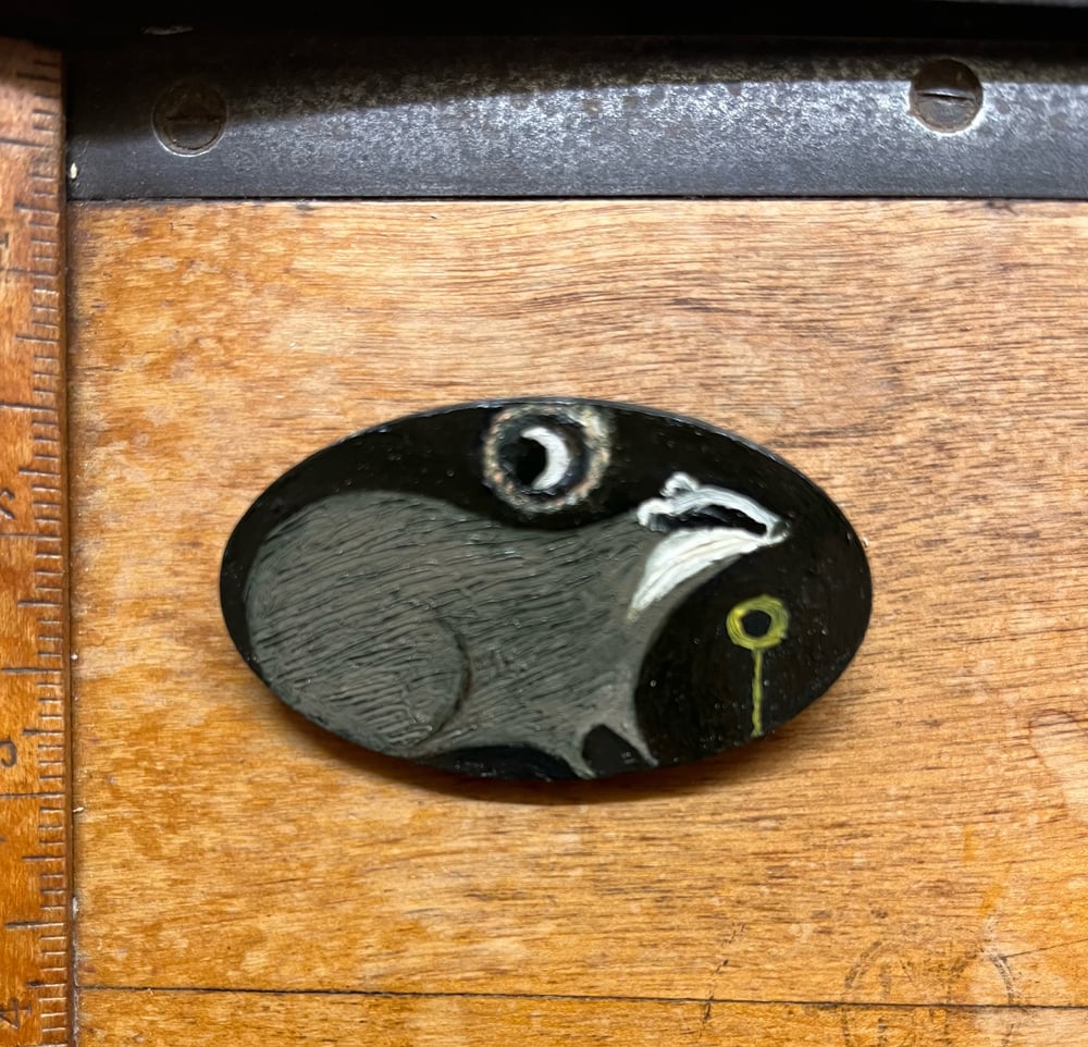 Image of Badger brooch 