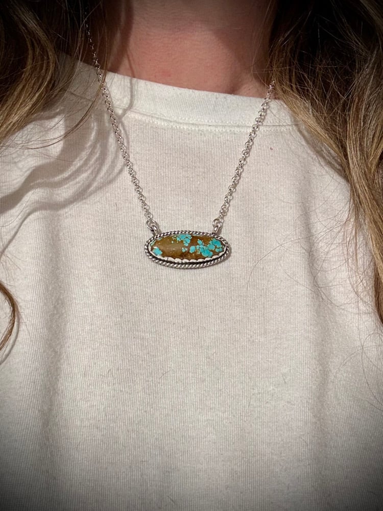 Image of Mine #8 Turquoise Bar necklace (3)