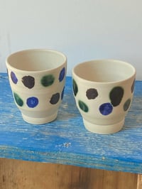 Image 3 of Pair of Polka Dot Cups