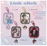 Image 1 of Link Click Holo Link charm