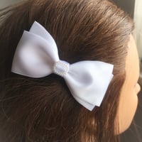 Image 2 of First Communion Hair Bow