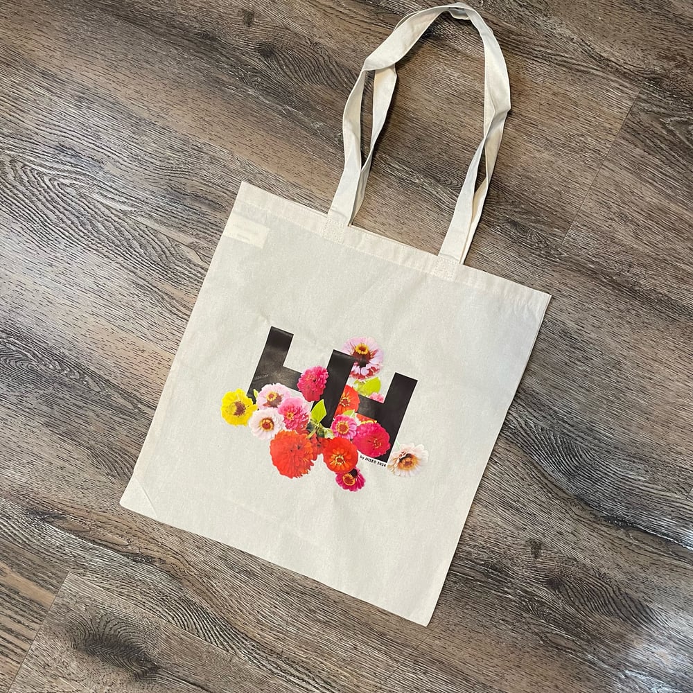 Image of Zinnias tote bag 