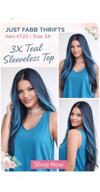 Image 4 of New 1X Susan Gravers essential tank top #720*8