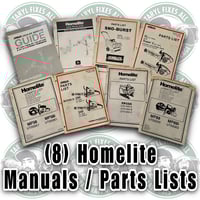 Image 1 of (8) Homelite Shop Manuals / Parts Lists