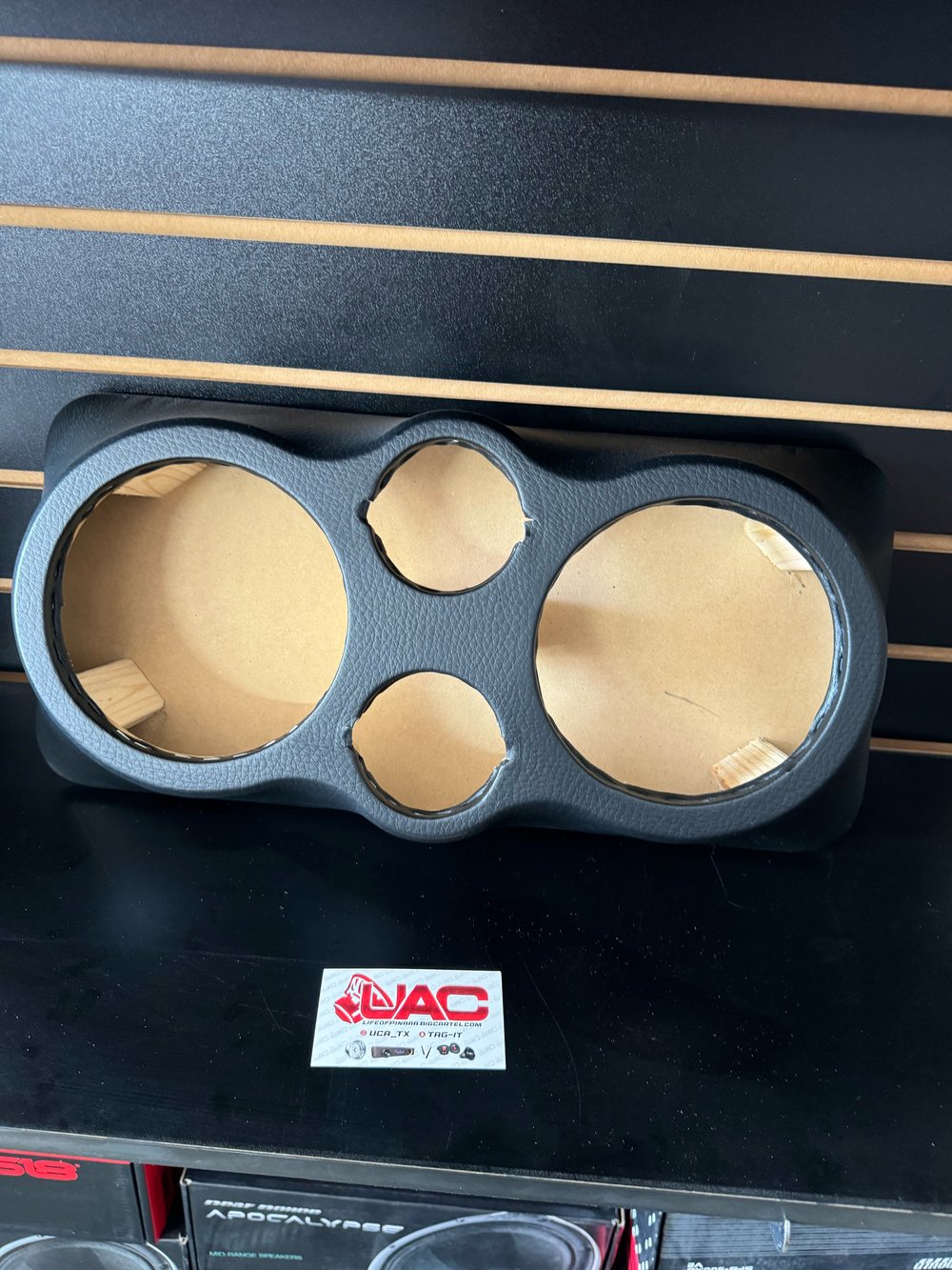 Universal speaker rack 2 6.5” and 2   3.8 super tweeter holes 