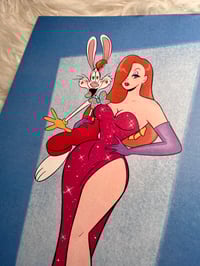 Image 3 of Jessica And Roger Rabbit Print