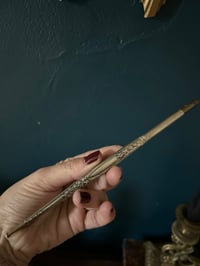 Image 7 of Magnifique porte-plume et ouvre-lettre plaqué argent, XIXÈME siècle