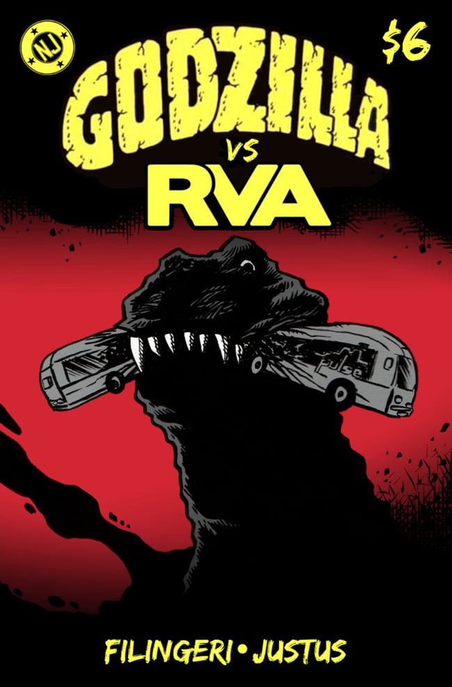 Godzilla vs RVA Zine