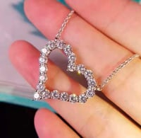 Image 2 of Iced Out Halo Heart 