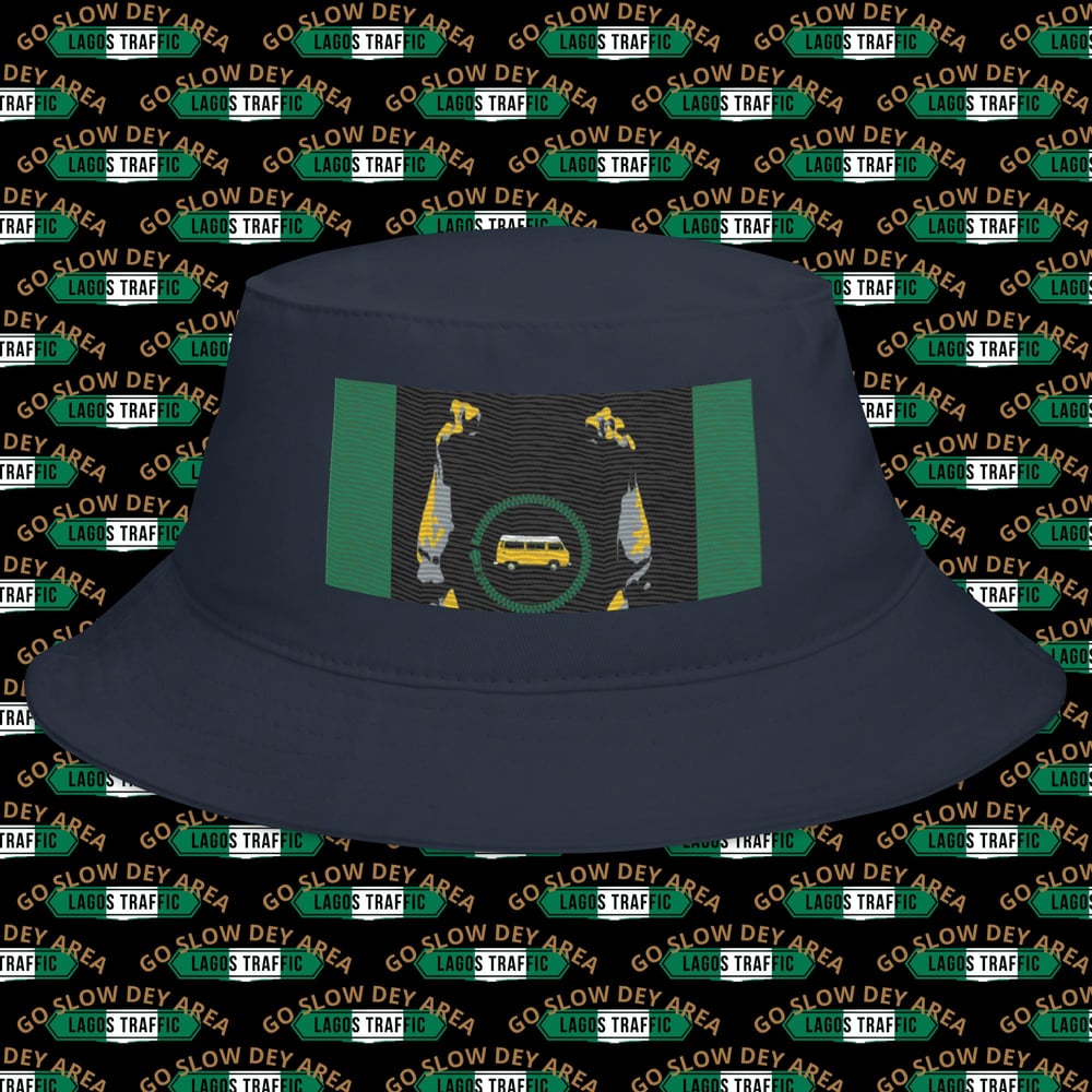 LAGOS TRAFFIC LUX COUTURE TWILL BUCKET HAT (DANFO COUTURE)