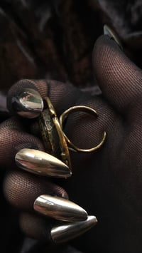 Image 3 of Ladybird and flora big brass ring 