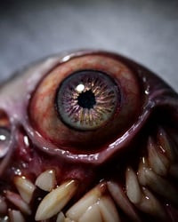 Image 7 of Custom Swappable Phone Grip for smartphones, reflective pupil, glow in the dark. Madballz