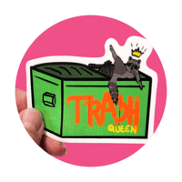 Image 1 of Trash Queen Sticker