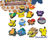 POKEMON CROC CHARMS (3 count random)
