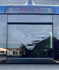 Image 3 of 2019+ Ram Sliding Window Eagle American Flag