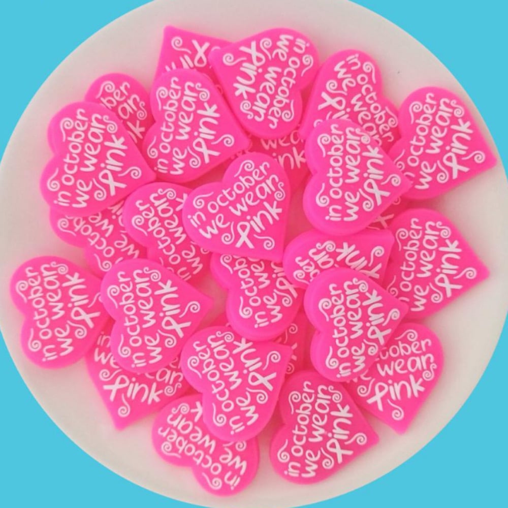 Image of In October we wear pink Silicone bead 