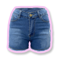 Image 1 of Denim Short Shorts 